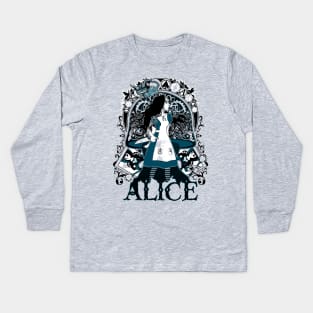 The Madness of Alice Kids Long Sleeve T-Shirt